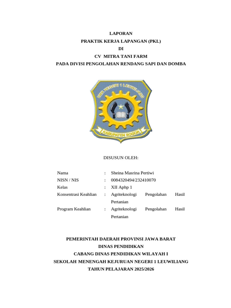 Bagi Laporan CV Mitra Tani Farm - Sheina | PDF