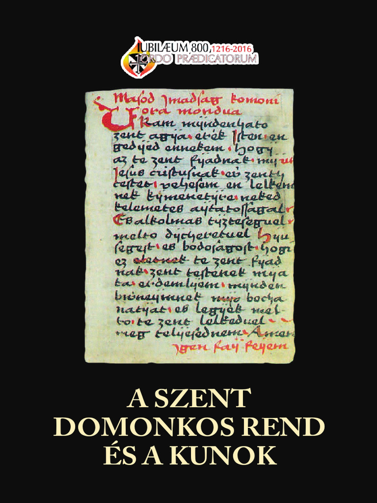 A Szent Domonkos Rend Es A Kunok | PDF