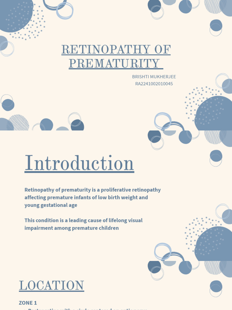Retinopathy of Prematurity | PDF