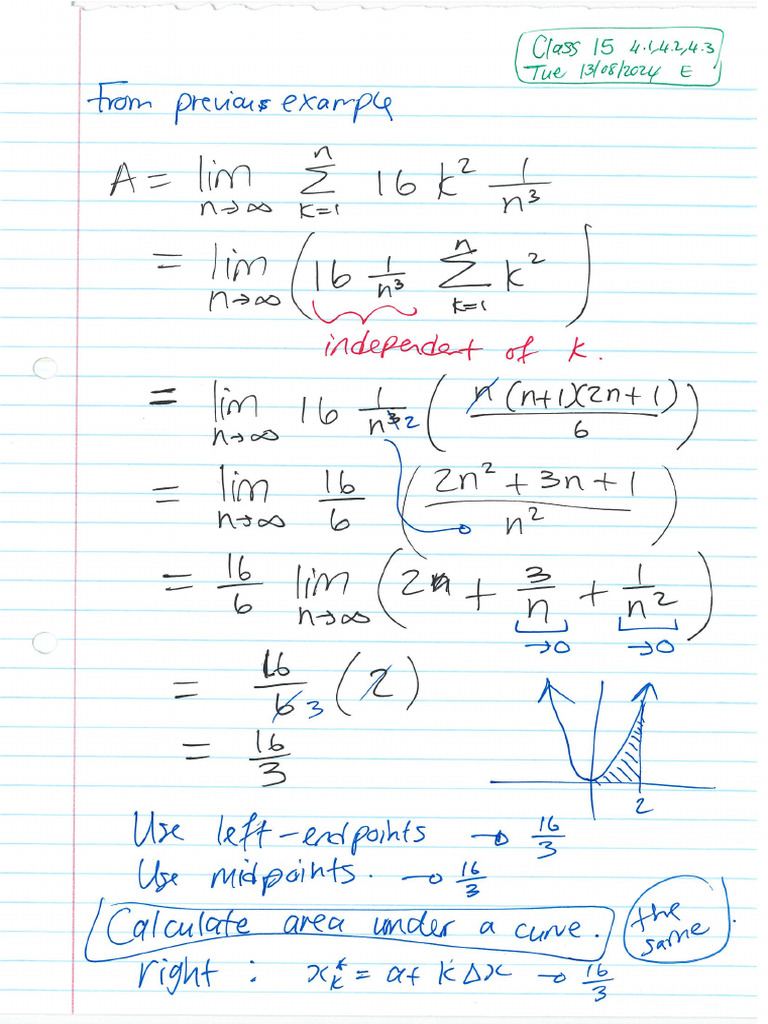 MTHS111E Class Notes 15 13aug | PDF