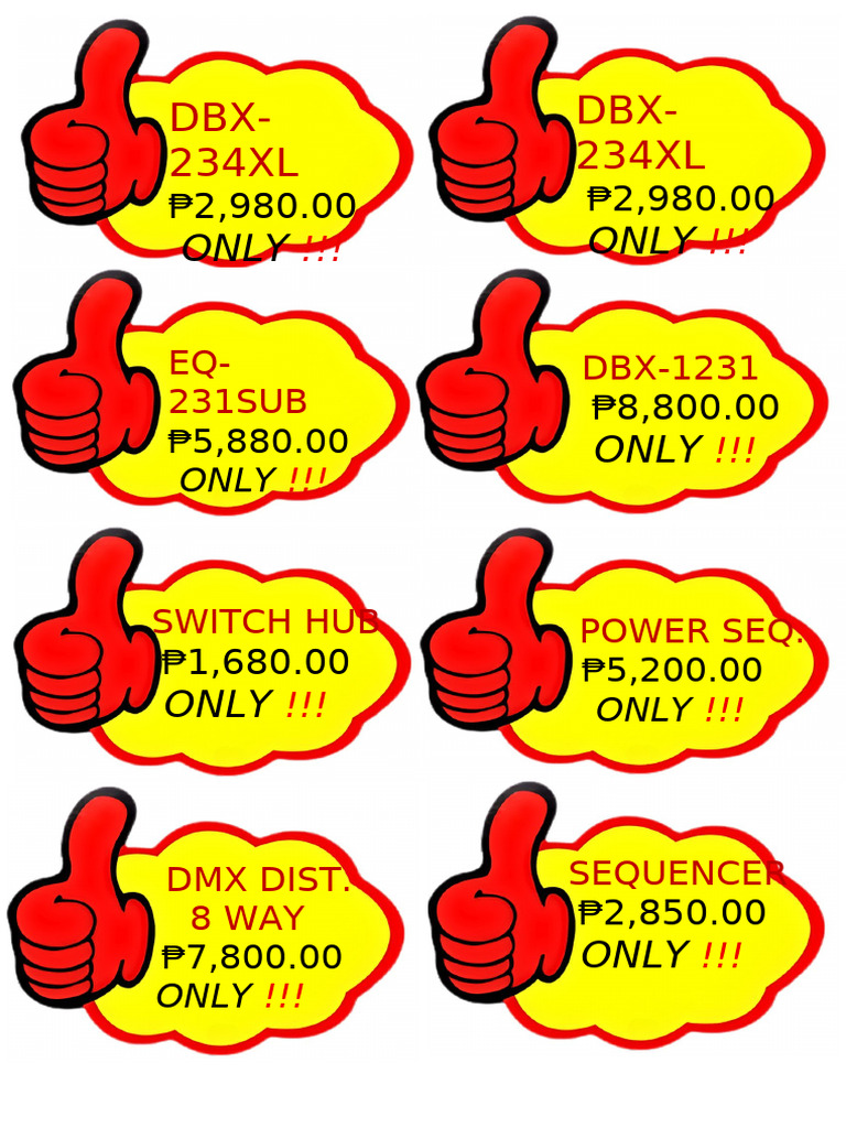 Price Tag Template 12 | PDF