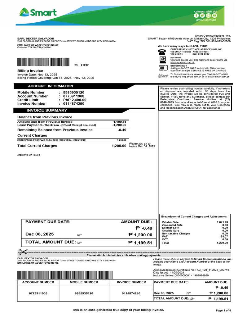 Smart Bill 2 | PDF | Invoice | Receipt