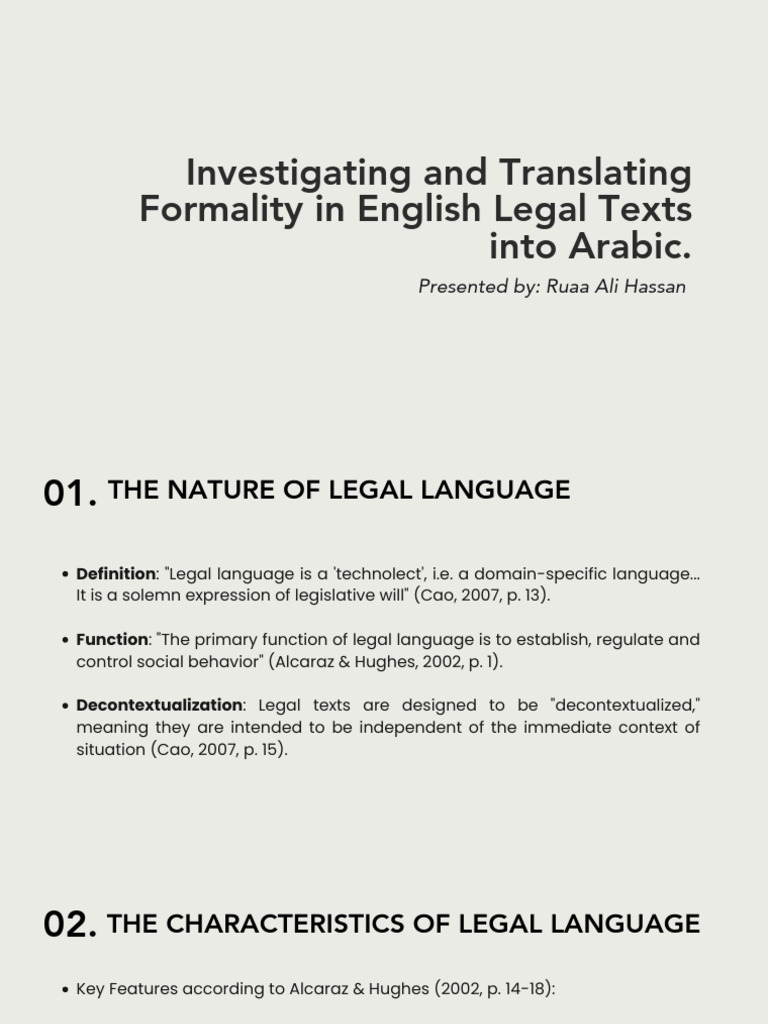 Investigating and Translating Formality in English | PDF | Translations ...