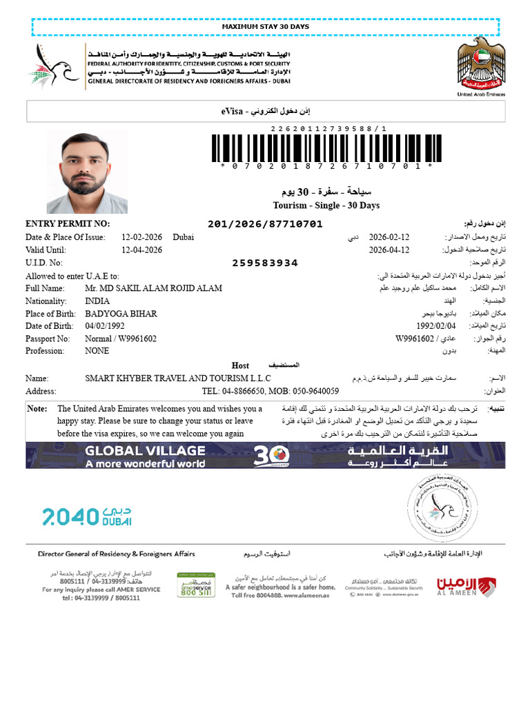 E Visa | PDF