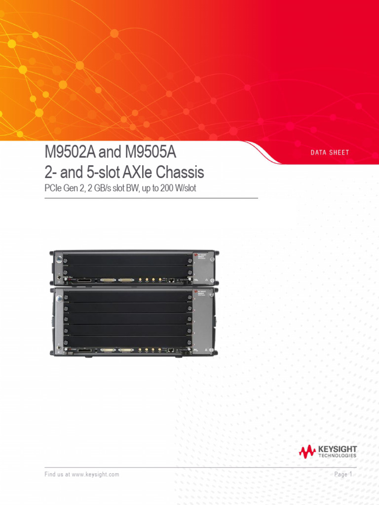 M9502 M9505 AXIe Chassis | PDF | Usb | Power Supply