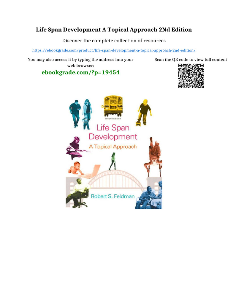 Life Span Development A Topical Approach 2nd Edition Available All ...
