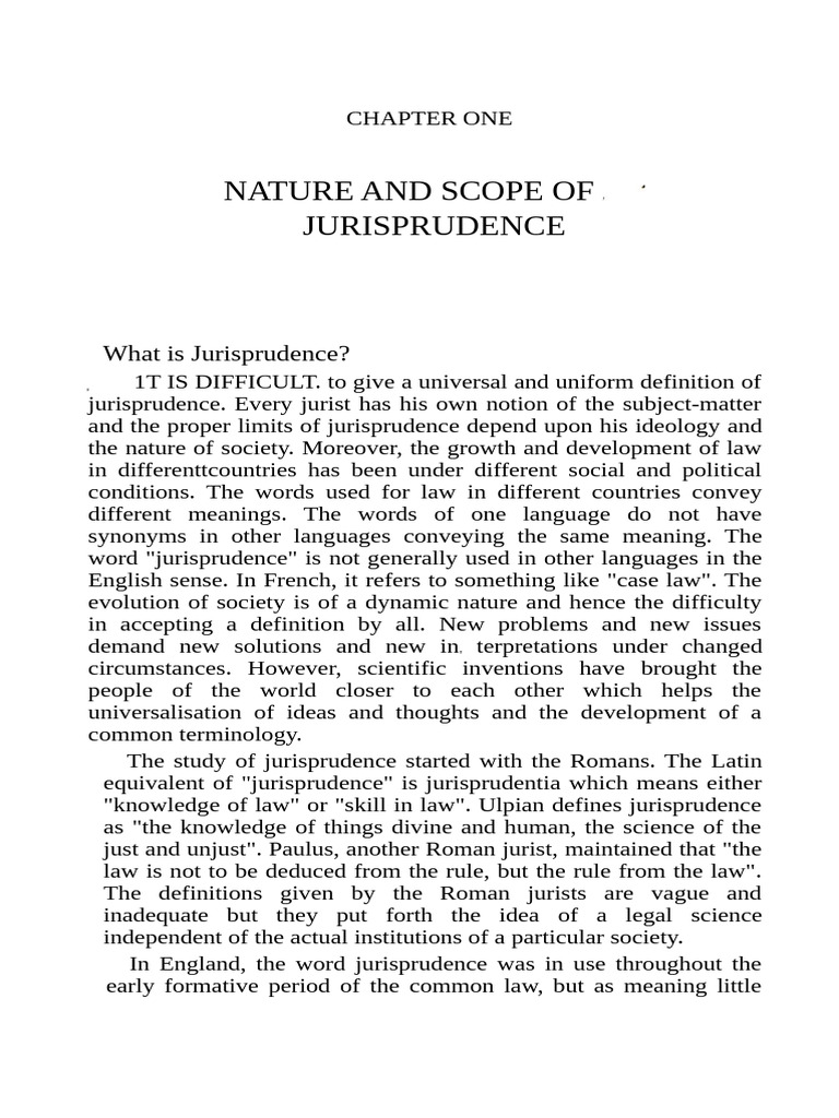 Jurisprudence Mahajan Notes | PDF | Jurisprudence | Sociology