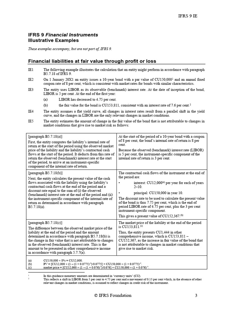 Financial Instruments: Ifrs 9 Illustrative Examples | PDF | Mortgages ...