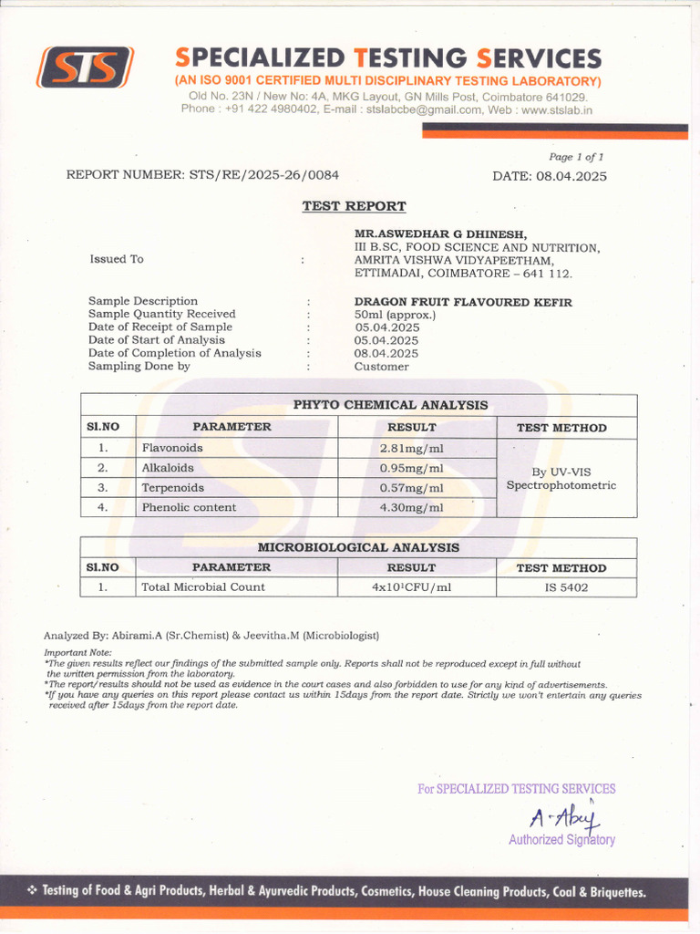 Test Report | PDF