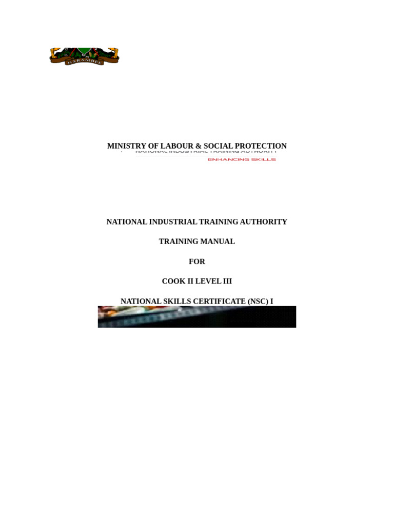 Cook II Level III Manual | PDF