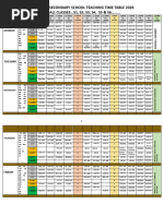 AAA Bright Academy Weekly Timetable | PDF