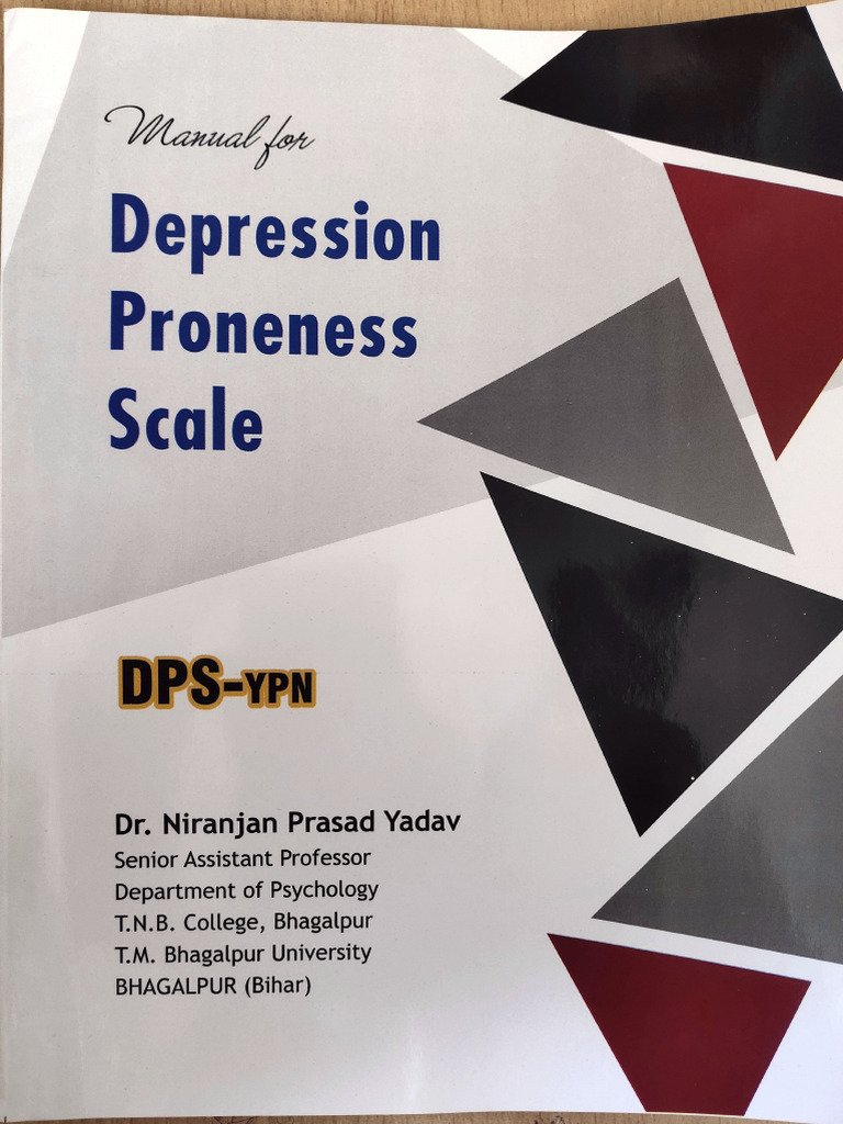 Manual For Depression Proneness Scale | PDF
