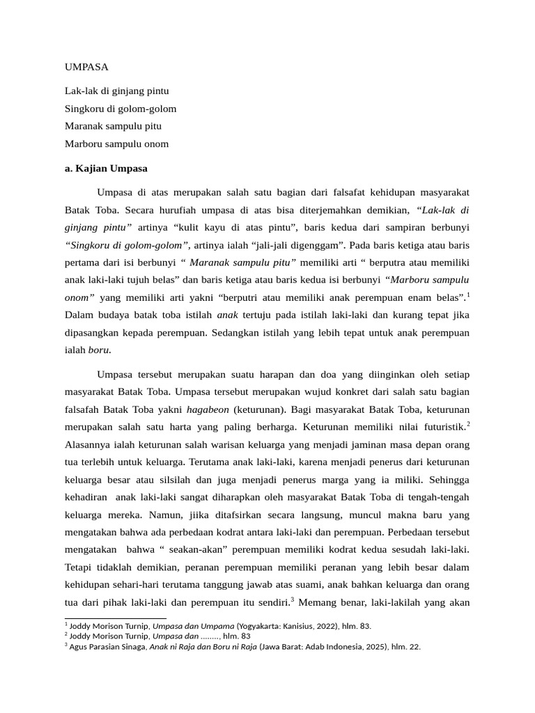 Anakhon Hi Do Hamoraon Di Au | PDF