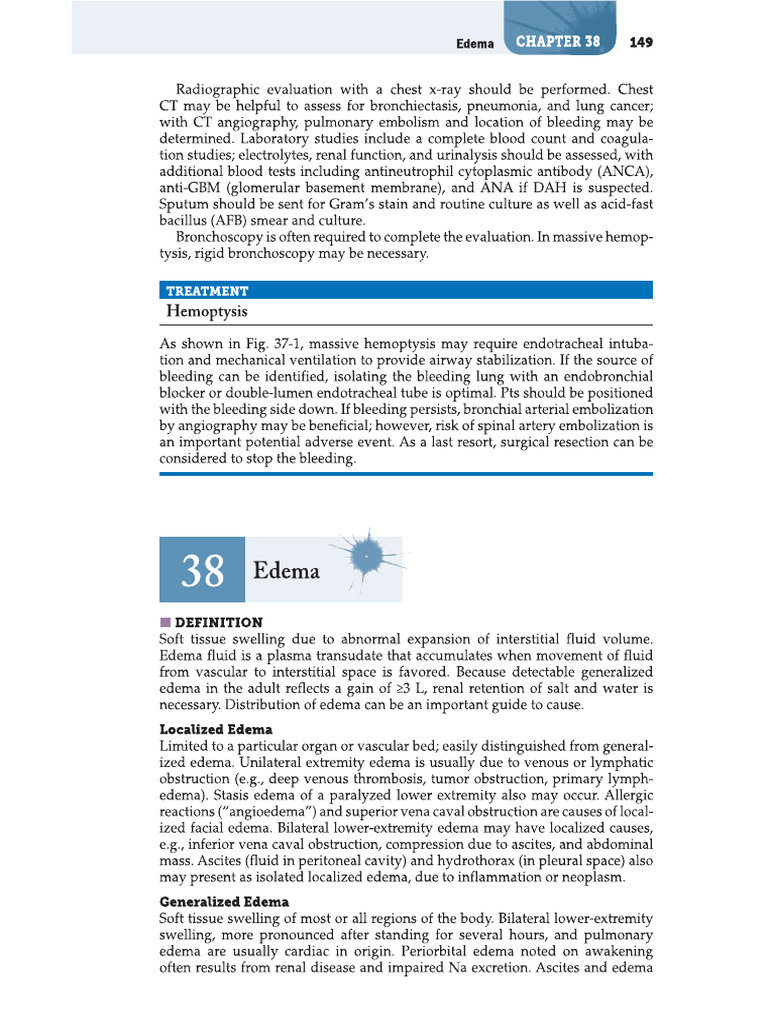 Edema Pom Notes | PDF