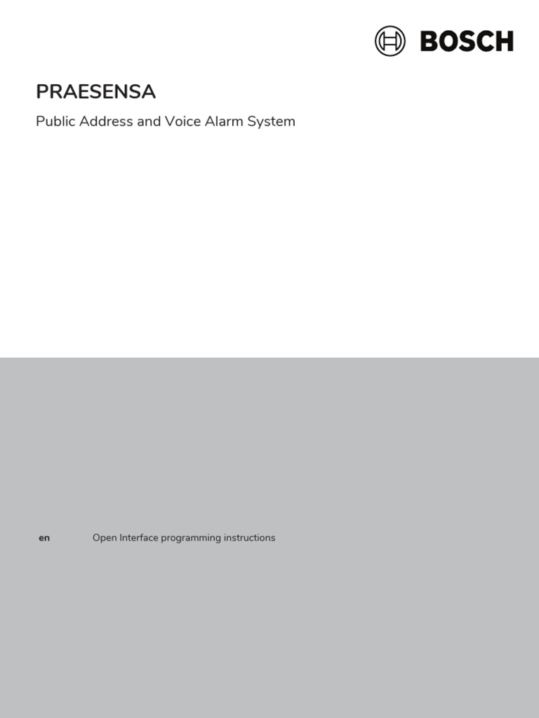 PROMATRIX 9000 Special (Open Interface Programming Instructions V2.40 ...