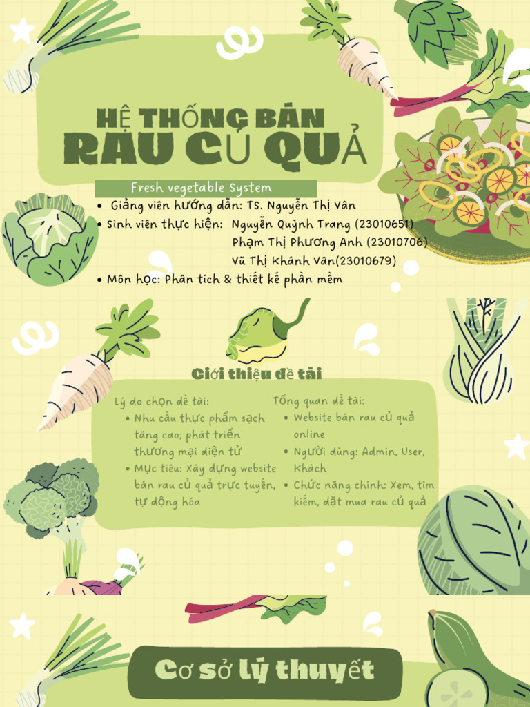 Green Illustrated Vegetables | PDF
