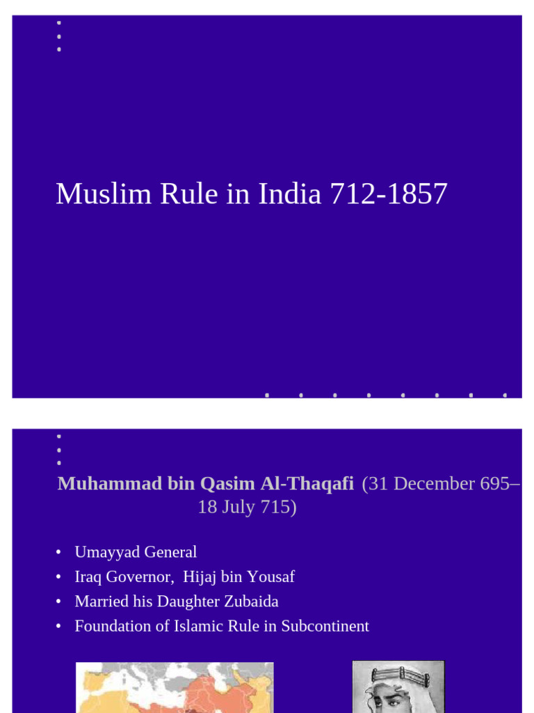 Muslim Rule in India 712 1857 | PDF | Mughal Empire