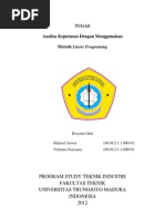 Download Contoh Soal Pengambilan Keputusan Menggunakan Linier Programing by Yulianto Fauzanta SN100360753 doc pdf