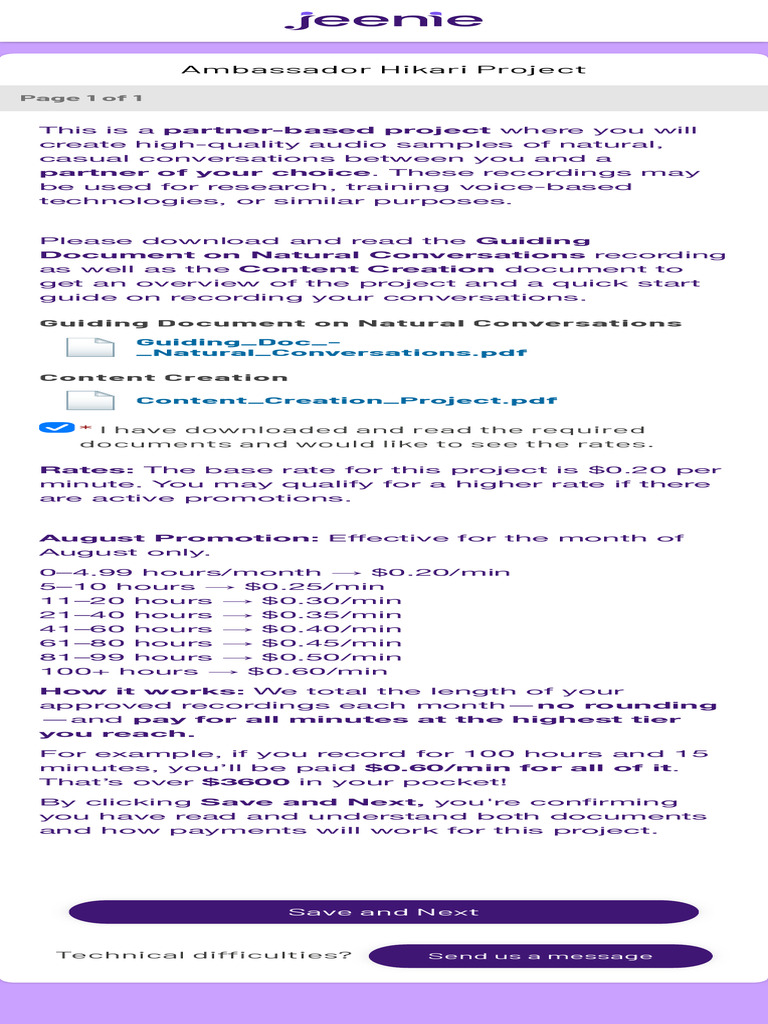 Ambassador Hikari Project - Page 1 of 1 | PDF