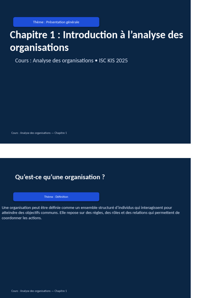 Chap1 Analyse Organisation | PDF | Motivation | Motivant