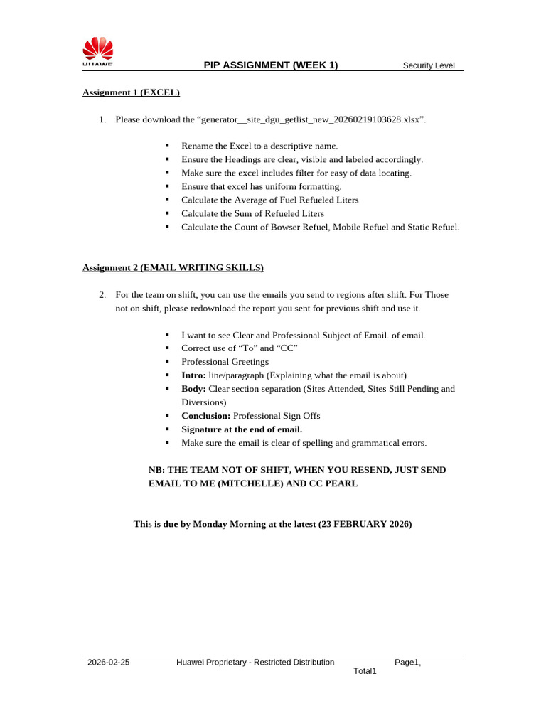 Week 1 Assignment 19 February | PDF