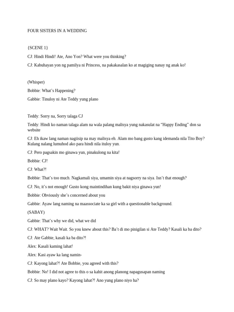 CW - Drama Script | PDF