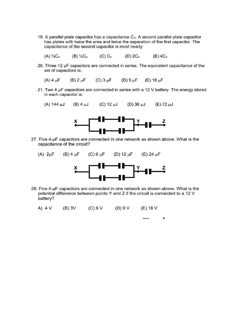 Capacitor HW | PDF