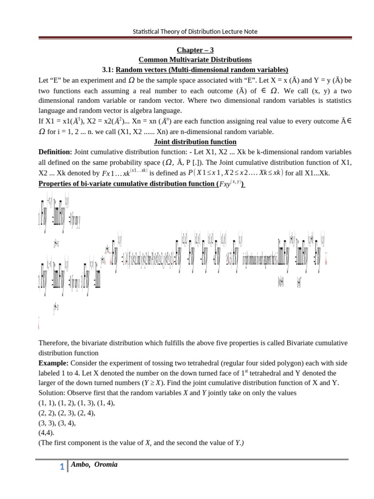 Chapter 3 (Distribution) | PDF | Probability Distribution | Random Variable