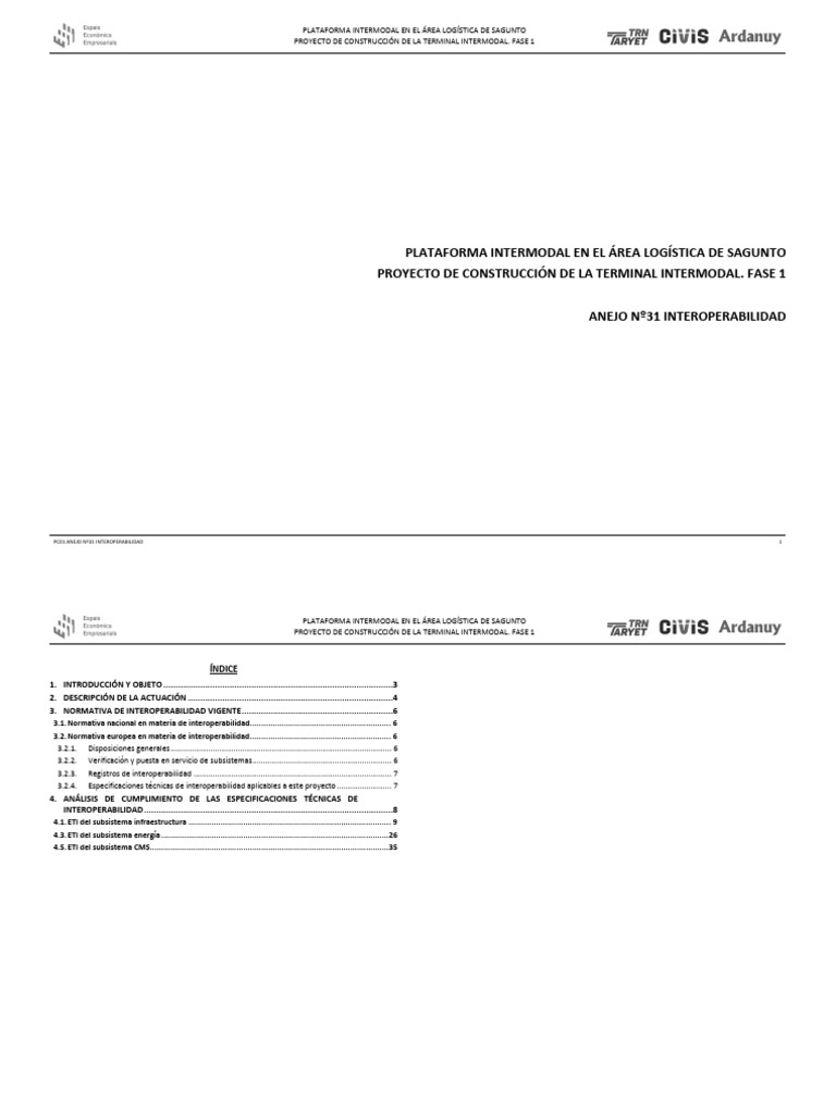 PC1 A31 Interoperabilidad | PDF | Unión Europea | Transporte