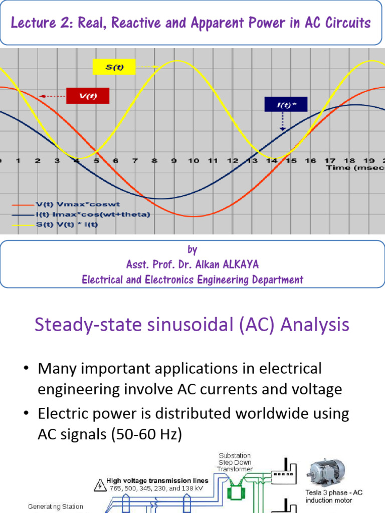 EEM337 - Lecture - 2 - AC - PowerAnalysis - AA Mechanical Energy | PDF ...