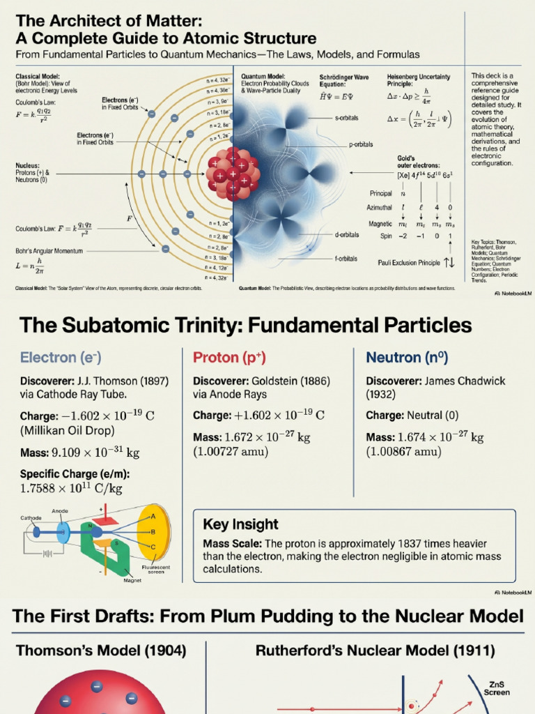 Atom Models To Quantum Mechanics | PDF