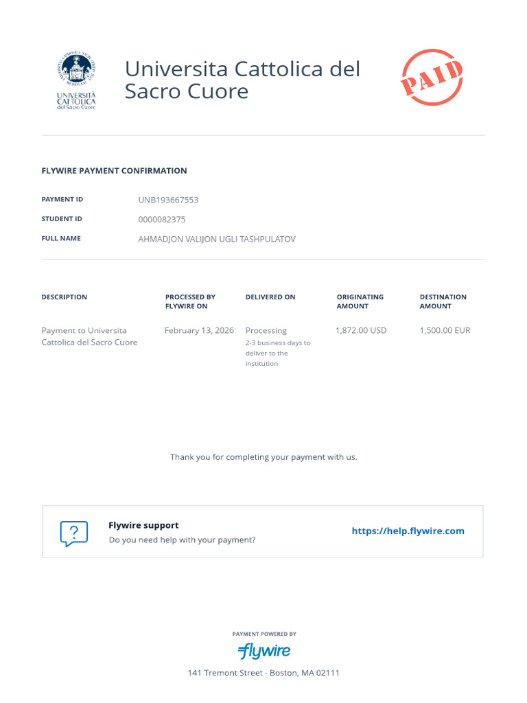 UNB193667553 Receipt | PDF