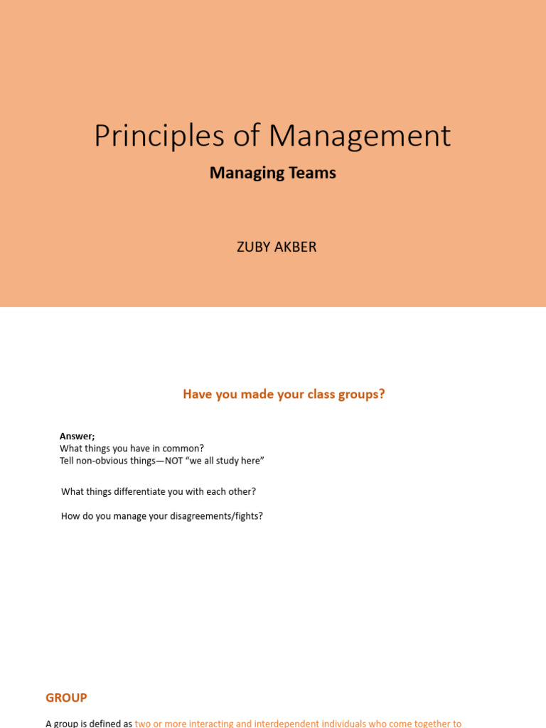 7 - Managing Teams | PDF