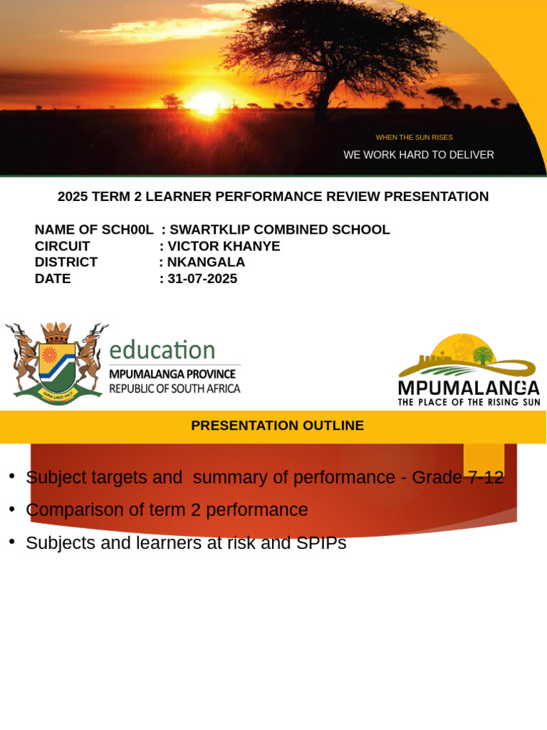 2025 Term 2 Performance Analysis For BCM Department | PDF ...