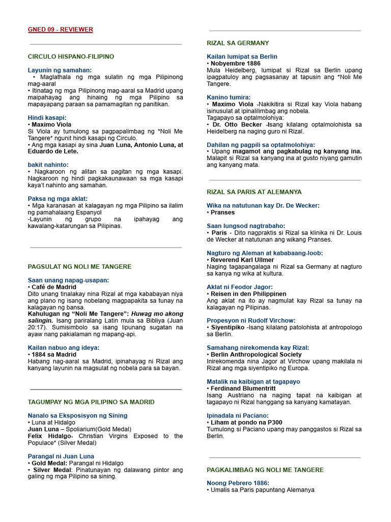 Gned 09 Finals Reviewer | PDF