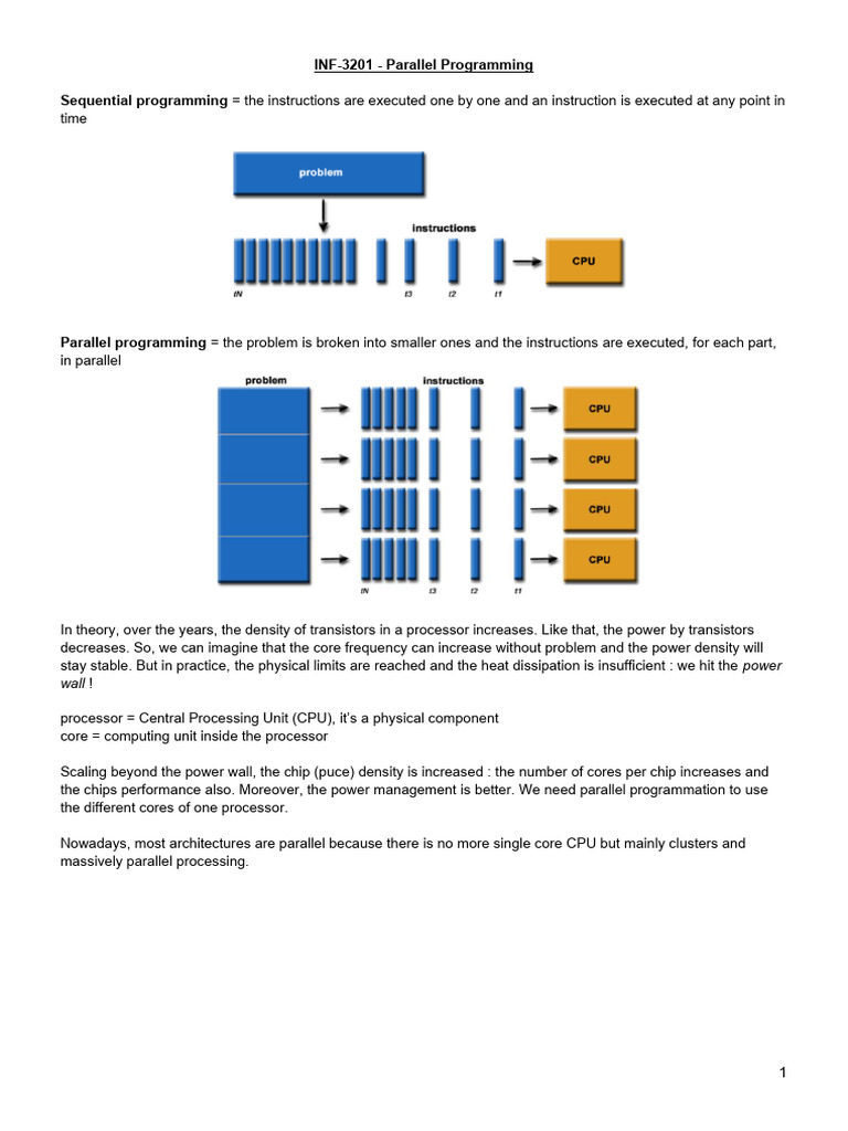 Cours Parallel Programming | PDF | Cpu Cache | Central Processing Unit