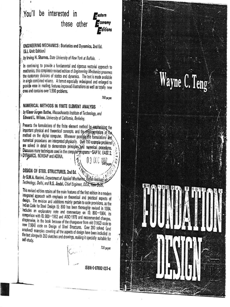 Foundation Design Teng | PDF
