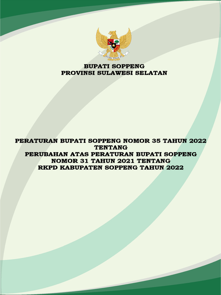 1 Informasi Ringkasan Dokumen RKPD Tahun 2022 | PDF