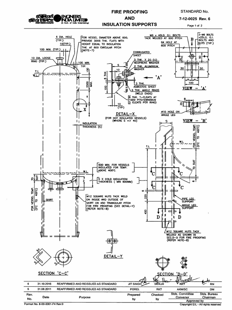 7-12-0025 - Rev 6 - Fire Proofing & Insulation Supports | PDF ...