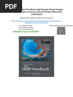 Ebook) The HDRI Handbook: High Dynamic Range Imaging For