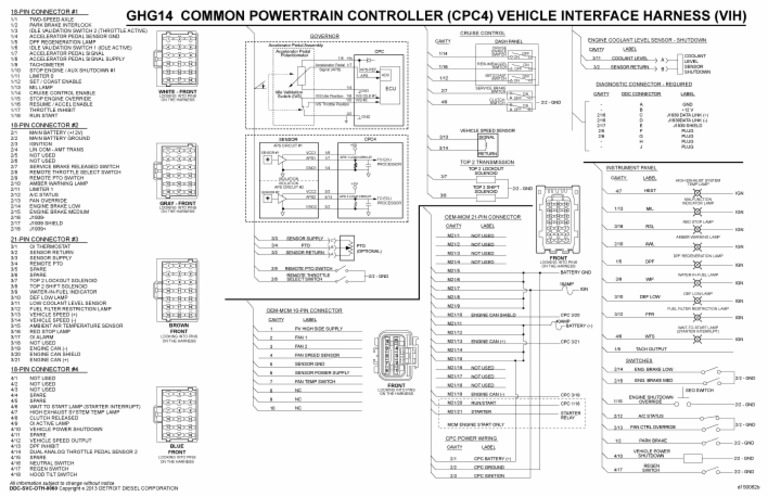 GHG14 Common Powertrain Controller CPC4 Vehicle Interface Harness VIH | PDF