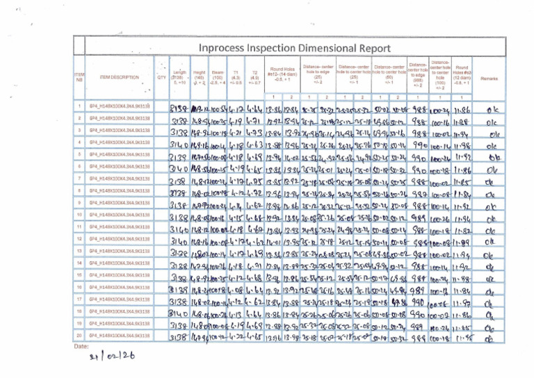DIMENSIONAL Inprocess Inspection-1 | PDF