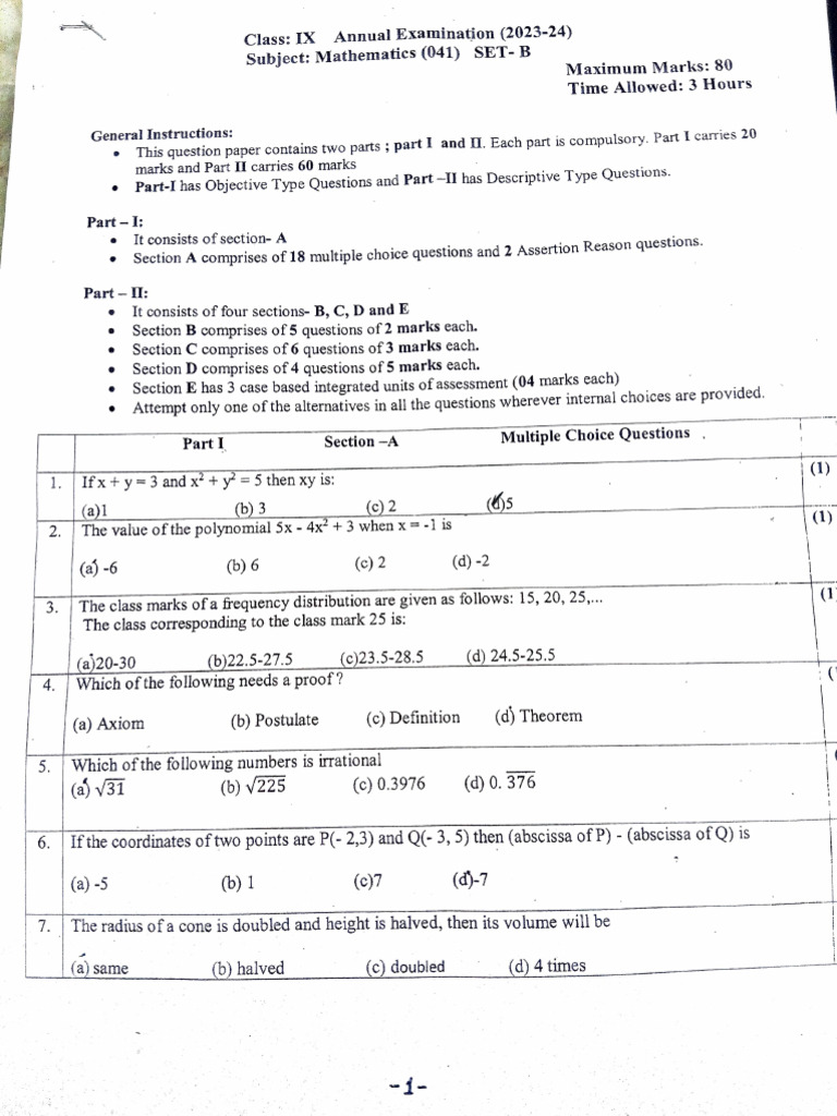 Maths 9th | PDF