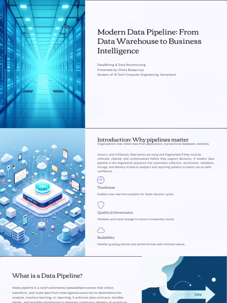 DMDW Modern Data Pipeline From Data Warehouse To Business Intelligence ...