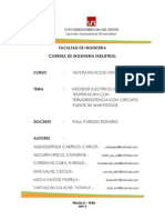 22348001 Medidor Electrico de Temperatura Con Termoresistencia Con Circuito Puente de Wheatstone