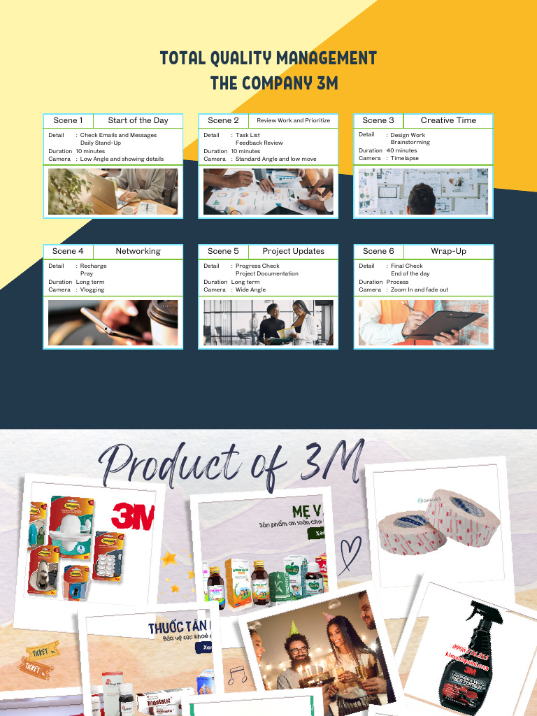 Yellow and Black Modern Clean Project Intern Storyboard | PDF