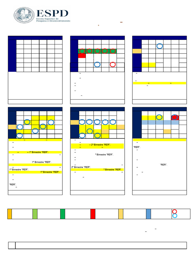 CALENDARIO ACADEMICO 2025 ESPD - 2 Semestre - at | PDF