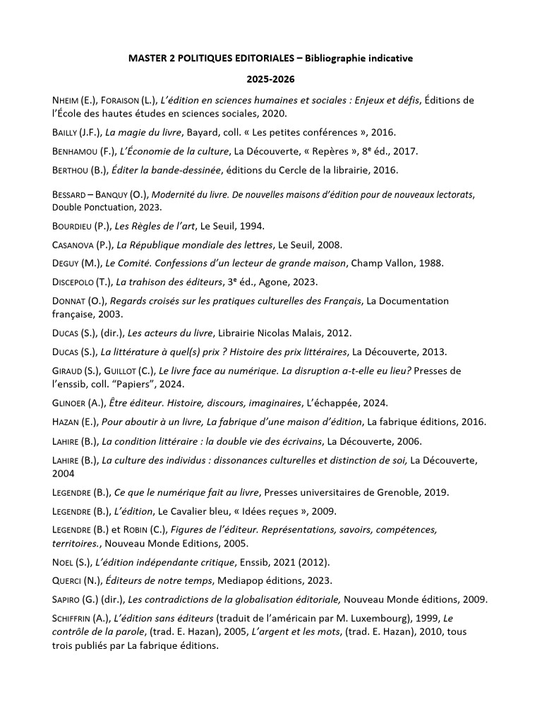Biblio 2025 | PDF
