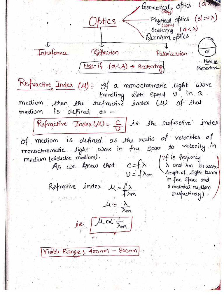 Optics by UMT Sir - 260222 - 110855 | PDF