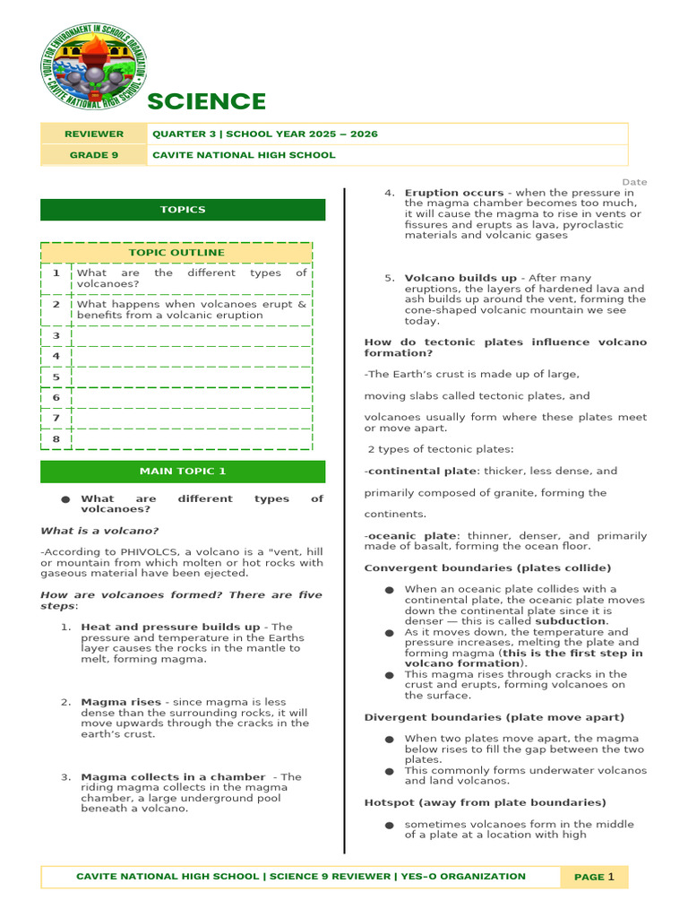 Science 9 Reviewer | PDF